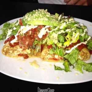raw enchiladas  at AmeRAWcan Bistro in Tacoma