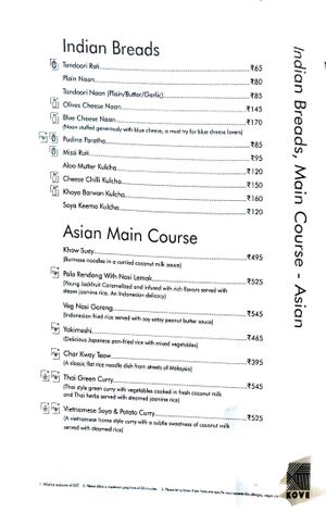 Only Khow Suey, Char Kway Teow, Thai Green Curry can be made vegan #Veganuary at KOVE in Coimbatore