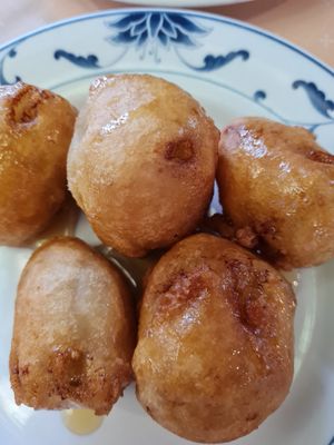 Banaan met no-bee honey (zelf meegenomen) at Kim's Asia in Roetgen