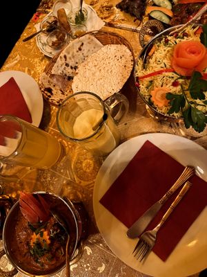 Kathal Masala (Kathal ist ein eiweißhaltiges indisches Gemüse mit fleisch-ähnlicher Konsistenz, daher von uns auch Baumfleisch genannt.) mit Reis   at Maharaja in Hamburg