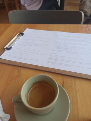 Double espresso at Flour House in Bristol