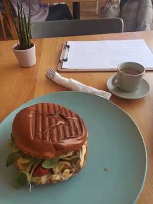 VG brioche bap at Flour House in Bristol