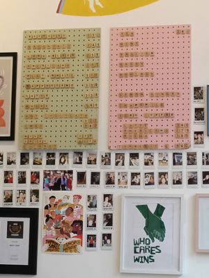 Coffee menu - lots of alternative milks! at Flour House in Bristol