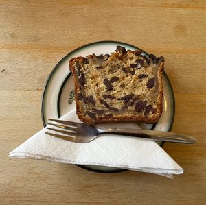 banana bread slice  at Flour House in Bristol