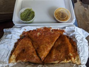 great flavor and texture! habanero sauce is savory, then the heat! today at Patch Brewing in Gordonsville. at Salsa Street Grill in Madison