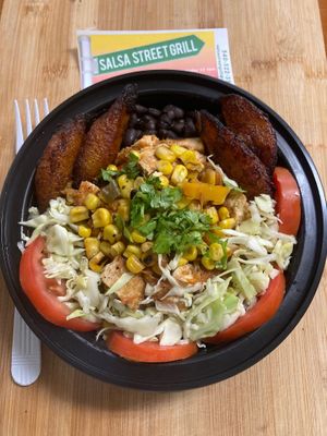 custom bowls, all veggies OK!  at Salsa Street Grill in Madison