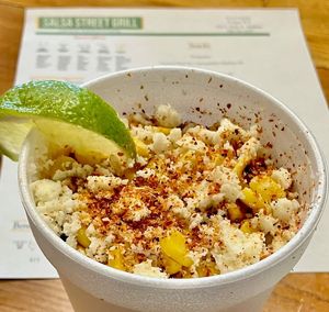 street corn!   at Salsa Street Grill in Madison