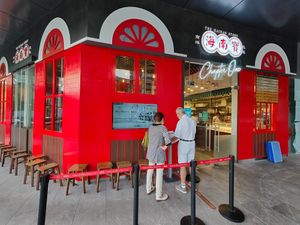 Restaurant entrance at The Hainan Story 海南寶 -Jln Sultan in Central Singapore