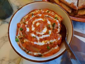 Vegan curry at Kisaan Restaurant and Patisserie in The Hague