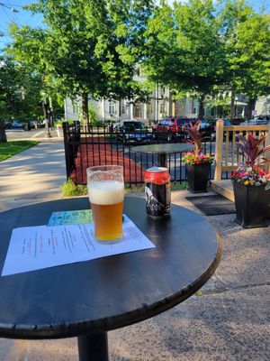 Nice outside space to enjoy a drink at The Cannon in New Haven