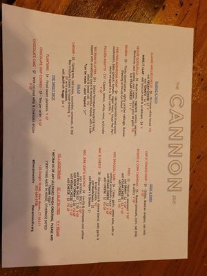 Always a great menu with creative vegan options at The Cannon. at The Cannon in New Haven