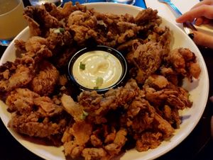 Fried oyster mushrooms at The Cannon in New Haven