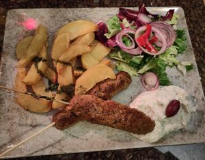 Vegan kebab at Restaurang Mediterranean in Lund