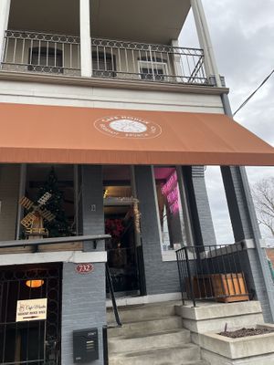 Storefront on Filbert St.  at Cafe Moulin in Pittsburgh