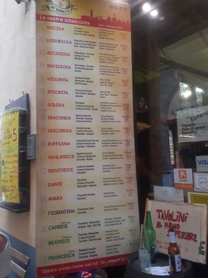 Menu (all) at I' Girone De' Ghiotti in Florence