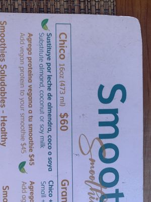 Vegan protein powder in any smoothie   at Lit in Puerto Vallarta