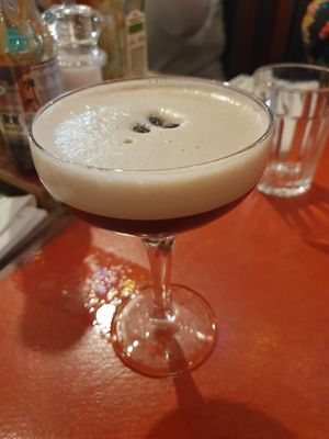 Coconut Espresso Martini: Dark rum & Tia Maria, coconut & cold brew coffee at Turtle Bay in Manchester