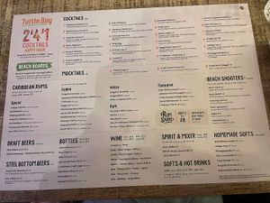 Drinks   at Turtle Bay in Manchester