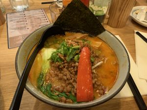 Vegan tan tan ramen (spicy!)  at Takumi Ramen Kitchen in Antwerpen