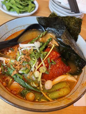 Spicy Vegan Ramen  at Takumi Ramen Kitchen in Antwerpen
