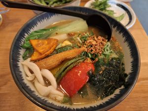 Vegan miso ramen at Takumi Ramen Kitchen in Antwerpen