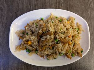 Vegan chicken fried rice at Mama's Viet Kitchen in Seattle