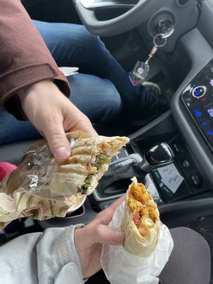 Awesome wraps! So savoury-satisfying!  at Stolen Church in Invermere