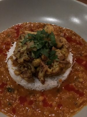 Dal with cauliflower- divine!!!  at The Verandah Kitchen in Baltimore