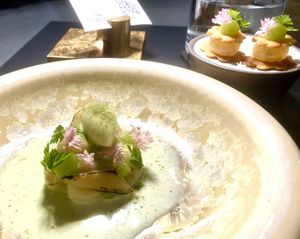 Apple dessert  at Glacier Fine Dining in Grindelwald