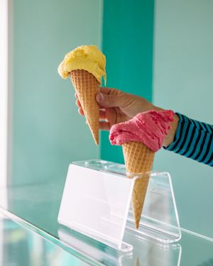 we always have 4 or 5 vegan gelato flavours at La Dolce Vita in Waiheke Island