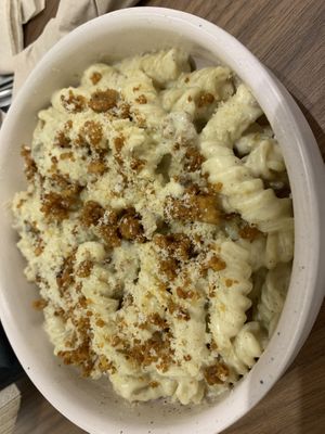 truffle pasta  at Mana Café in Manama