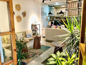 Interior at Mana Café in Manama