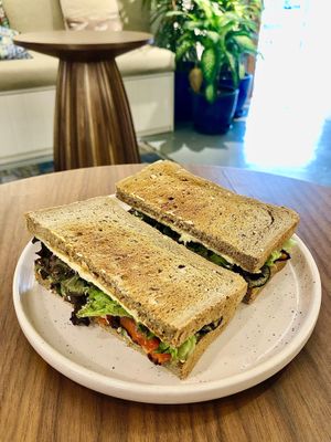 Hummus sandwich  at Mana Café in Manama