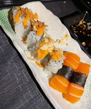 Vegan sushi  at Domò in Rome