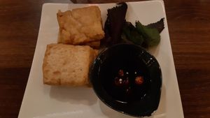 Tofu starter - specify vegan as regular sauce contains fish at Hanoi Hanoi in Dublin