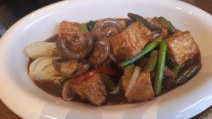 garlic tofu and veg main at Hanoi Hanoi in Dublin