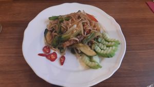 Pho noodles - thought this would come in a broth at Hanoi Hanoi in Dublin