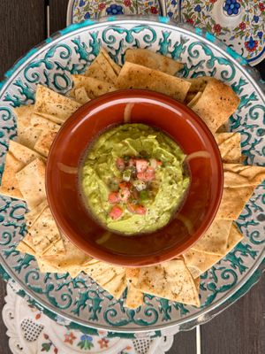 Avocado Dip & Chips at Baladi Mediterranean Cafe in Virginia Beach