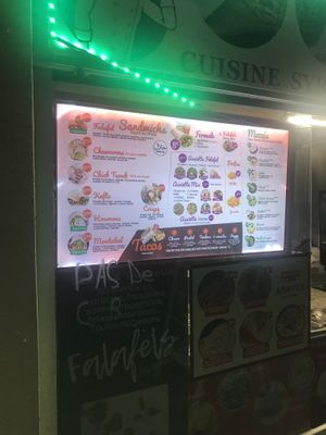 menu  at Cham in Avignon