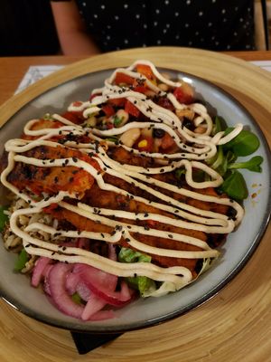 Tempeh bowl at Barakokula in Split