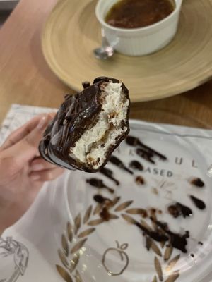 Homemade "Magnum“ ice cream   at Barakokula in Split