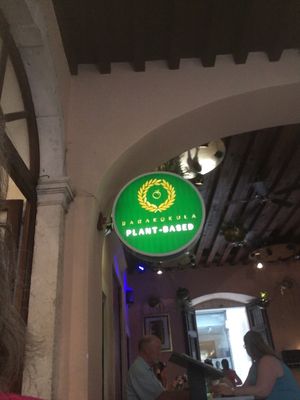 Signage is inside at Barakokula in Split