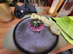 Beetroot tartare at Barakokula in Split