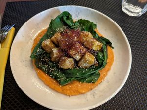 Tofu, which was delicious at Barakokula in Split