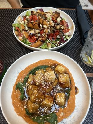 sexy tofu and caesar salad  at Barakokula in Split