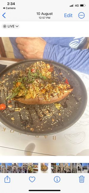 Sweet potato dish  at Barakokula in Split