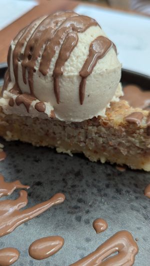 Dessert -- almond crostata at Barakokula in Split