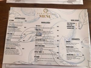 The main menu served after midday, but the startes are available all day if you ask nicely. at Barakokula in Split