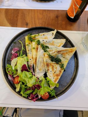 I don't remember the name of this appetizer, but you should get it! Favorite item I had! at Barakokula in Split