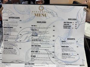 The menu 07_2025  at Barakokula in Split